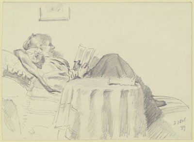 Luise Scholderer læser op af Otto Scholderer