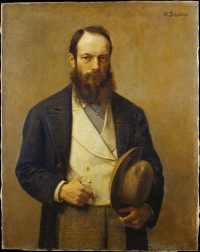 Selvportræt af Otto Scholderer