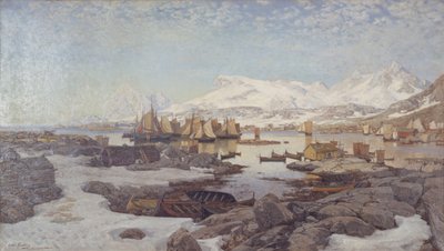 Forår i Lofoten af Otto Sinding