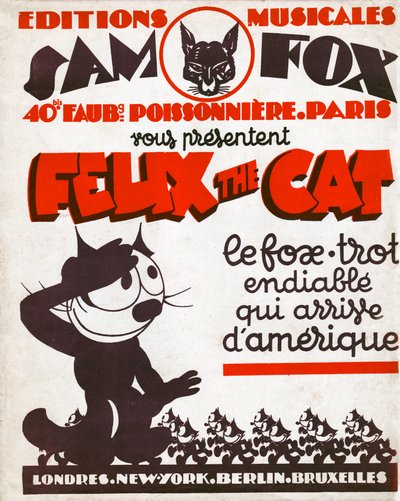 Katten Felix. (gravering, omkring 1930) af Otto and Sullivan Pat Messmer