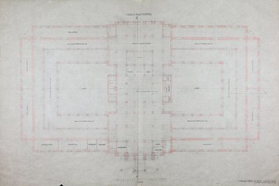 Projekt til et "House of Art MCM-MM" af Otto Wagner