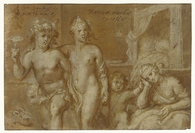 Konsekvenser af at have med Bacchus og Venus at gøre af Otto van Veen