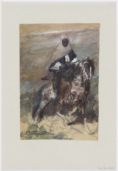 Ridende beduin af Otto von Faber du Faur