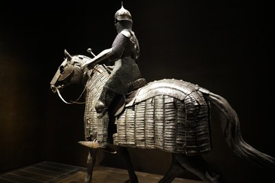 Osmannisk rustning af en rytter og en hest, slutningen af det 15. århundrede - begyndelsen af det 16. århundrede (metalarbejde) af Ottoman School
