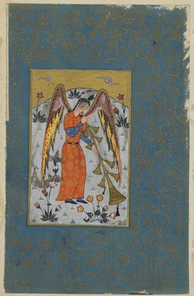 Englen Israfil, ca. 1580-90 af Ottoman School