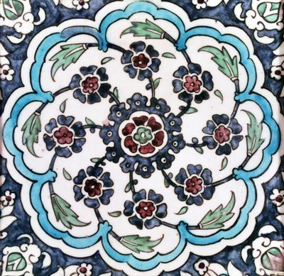 Fliser (fritware) af Ottoman School