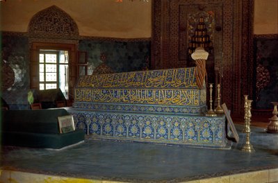 Graven til sultanen Mehmet Celebi I i den grønne mausolee af Ottoman School