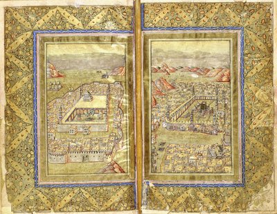 Udsigt over Mekka og Medina, ca. 1794-5 af Ottoman School