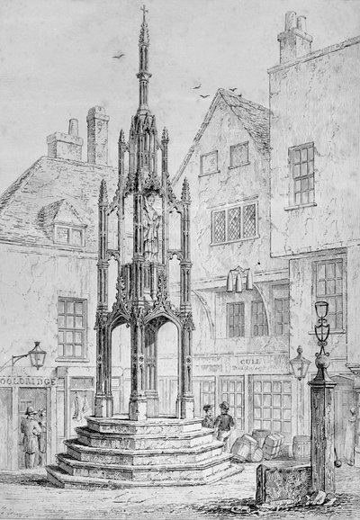 City Cross Winchester, ca. 1830 af Owen Brown Carter