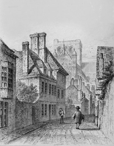 Colebrook Street Winchester, ca. 1830 af Owen Brown Carter
