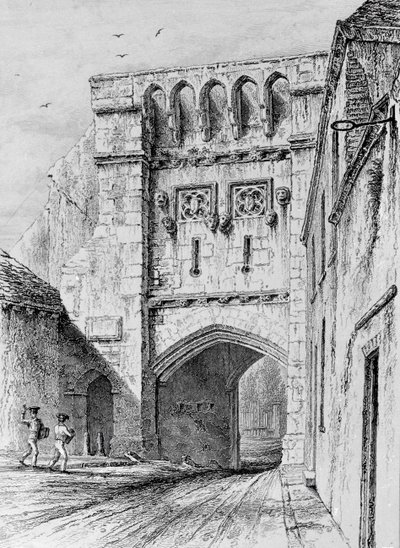 West Gate Winchester, ca. 1830 af Owen Brown Carter