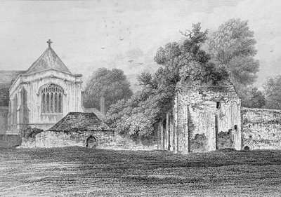 Wolvesey Castle Winchester, ca. 1830 af Owen Brown Carter