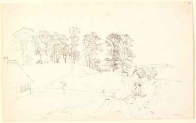Landskab med træer. af P.C. Skovgaard