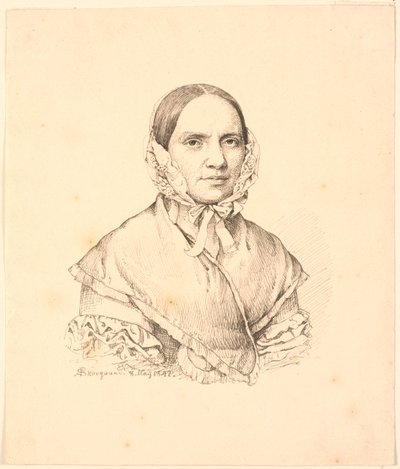 Portræt af Hanne Westengaard. af P.C. Skovgaard