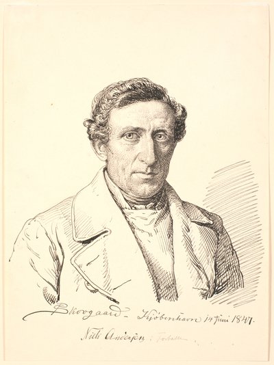 Portræt af Niels Andersen i Forballe. af P.C. Skovgaard