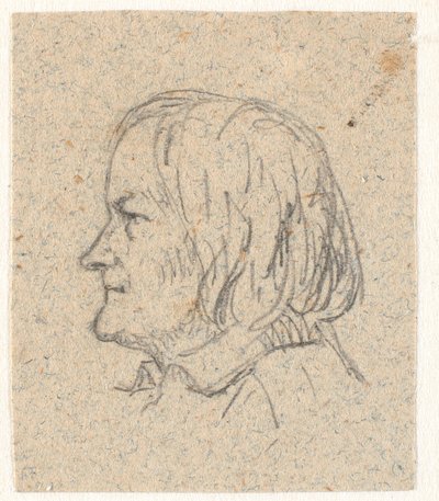 Profilportræt af Thorvaldsen af P.C. Skovgaard