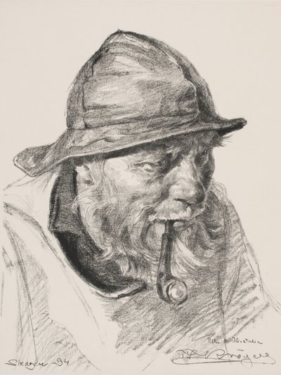 Hoved af en skagensfisker af Peder Severin Krøyer