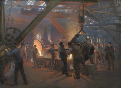 Jernstøberiet, Burmeister og Wain af Peder Severin Krøyer
