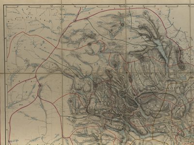 Kort fra Nationalbibliotekets kortsamling. Kortet er udgivet i Håndtegnet (efter 1846) og viser Telemark af P. A. Munch