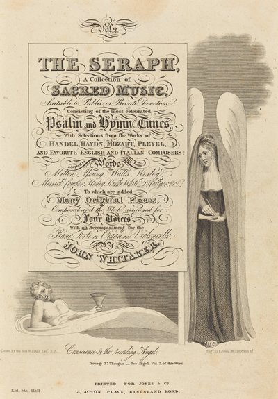 Samvittighed og optagelsesenglen af P. Jones after William Blake