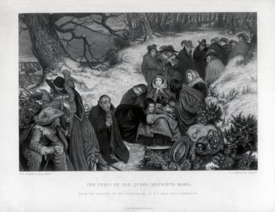 Dronningen Henrietta Marias fare, 1800-tallet af P. Lightfoot