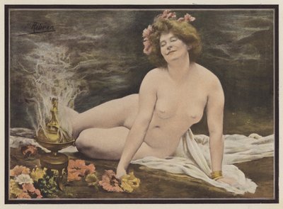 Languid nydelse (farve litho) af P. Ribera