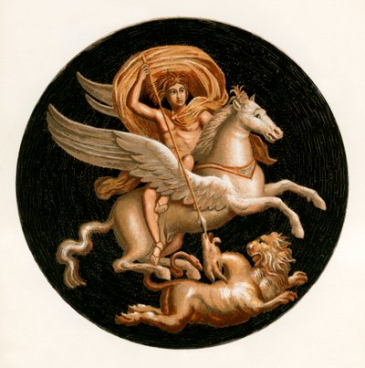 Bellerophon dræber kimæren af P. Sellier