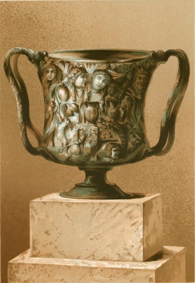 Cup arbejdede i orientalsk sardonyx af P. Sellier