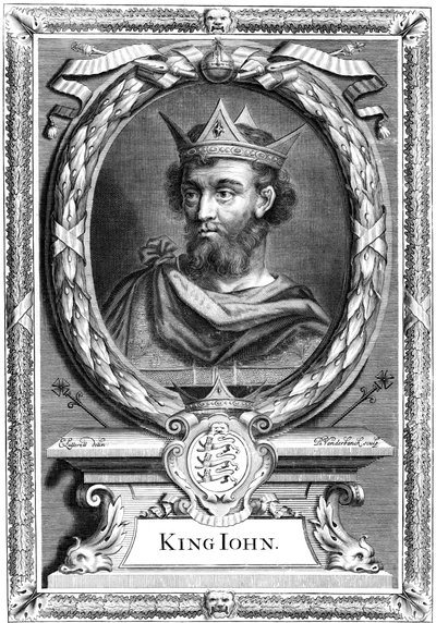 Kong John af England, c1600-tallet. af P. Vanderbanck