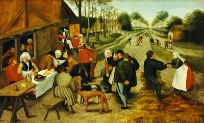 Bønder på en vejkro af P. the Younger Brueghel
