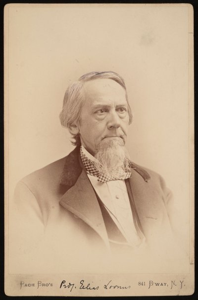 Portræt af Elias Loomis 1811-1889, mellem 1883 og 1889. af Pach Bros