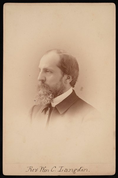 Portræt af pastor William Chauncy Langdon 1831-1895, ca. 1881. af Pach Bros