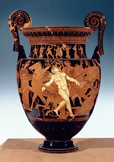 Attic rød-figur volute krater skildrer døden af bronze kæmpe, Talos (keramik) (for detaljer se 85071) af Painter Talos