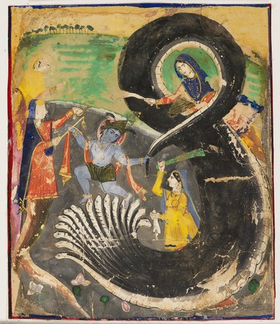 Krishna og Naga Kalia af Pakistani School