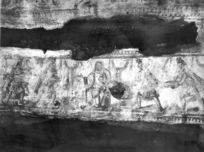 Tilbedelse af Magi (vægmaleri) af Paleo Christian