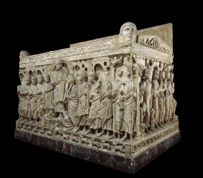 Sarkofag af Flavius ​​Stilicho, ca. 359-408 (marmor) af Paleo Christian
