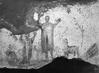 The Sacrifice of Abraham (fresco) (s/h foto) af Paleo Christian
