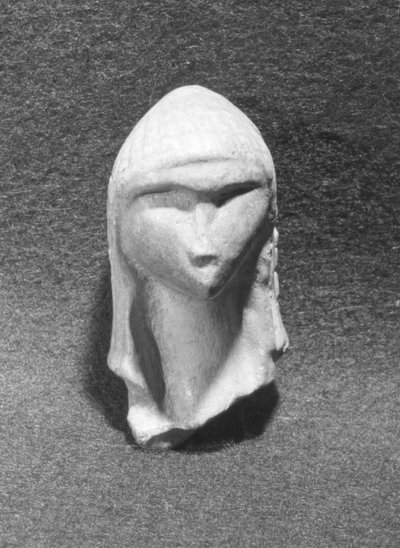 Hovedet af en kvinde kendt som Venus af Brassempouy, ca. 21000 f.Kr af Paleolithic