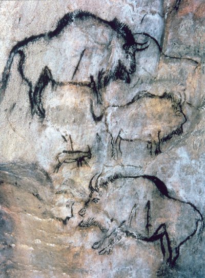 Såret bison, Magdalenian (hulemaleri) af Paleolithic Paleolithic