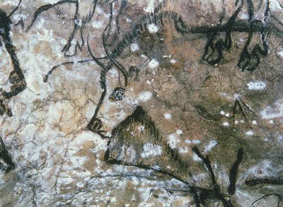 Injured Bull, klippemaleri, Magdalenian (hulemaleri) af Paleolithic Paleolithic