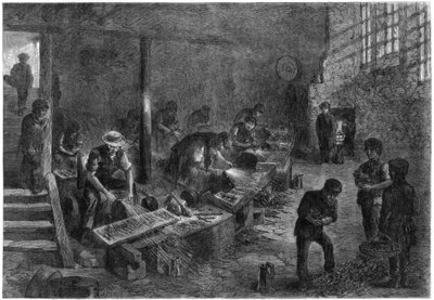 Skrog af gaffelsliberne, fremstiller Sheffield stål, 1866. af Palmer