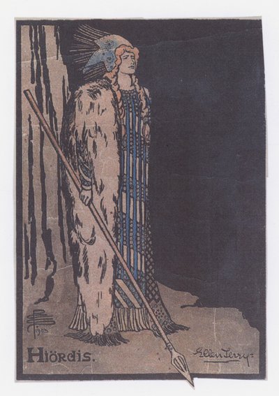 Ellen Terry at Hiordis in Ibsen ?s The Vikingsdani af Pamela Colman Smith