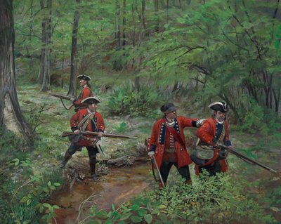 60th Regiment of Foot Royal Americans, 2013 (olie på lærred) af Pamela Patrick White