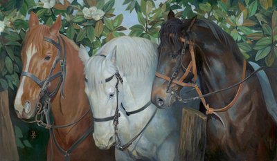 Rescued, 2014 (olie på lærred) af Pamela Patrick White