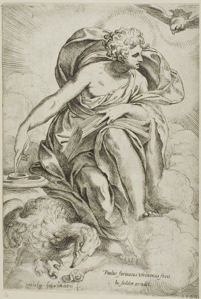 Den hellige Johannes Evangelisten af Paolo Farinati