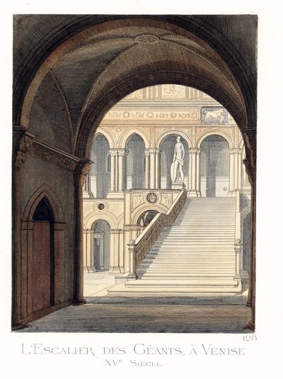 Kæmpetrappen i Dogepaladset i Venedig (Italien) af Paolo Mercuri