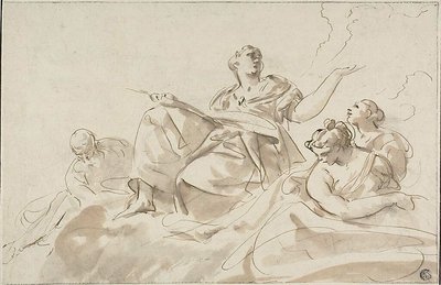 Allegoriske figurer af Paolo Pagani