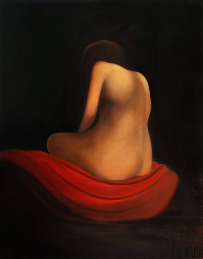 Uden titel, 2016 (olie på træpanel) af Paolo Perfranceschi