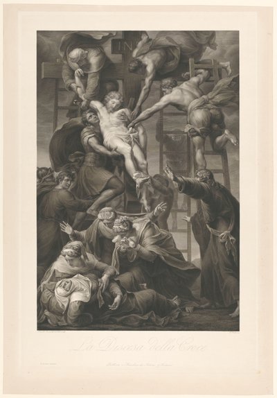 De kruisafneming La discesa della croce (titel på objekt) af Paolo Toschi