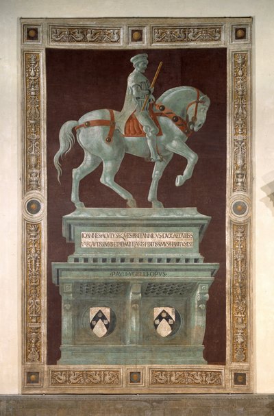 Fresco, der repræsenterer John Hawkwood af Paolo Uccello